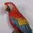 Scarlet Macaw Parrot Life Size Statue