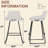 Upholstered Counter Stool With Metal Frame-586539576-586539582