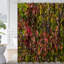 Rideau de douche orange, vert, rouge, automne, feuillage d'automne avec 12 crochets-603459099
