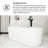 67'' X 31'' Acrylic Freestanding Soaking Bathtub In Glossy White