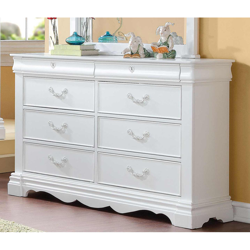 Commode double 6 tiroirs Aliysha