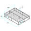 Lit plateforme double 12,51 po