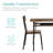 Ladamian 6-Piece 55in Modern Home Dining Set w/ Storage Racks, Rectangular Table, Bench, 4 Chairs-990996028-992027537