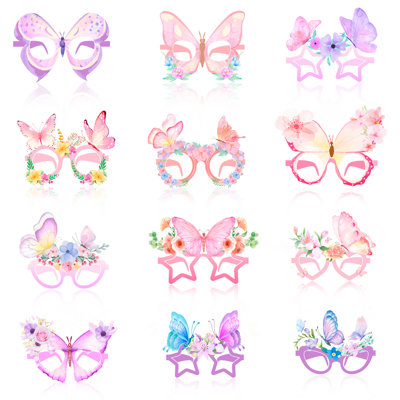 Butterfly Paper Glasses - 36 Pcs Butterfly Party Paper Eyeglasses