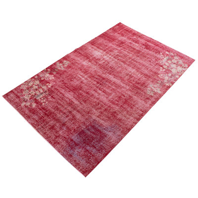 Tapis rouge foncé Danuel 6 pi 9 po x 10 pi 6 po