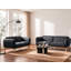 Sofa 2 Seater Tamirra Fabric Black