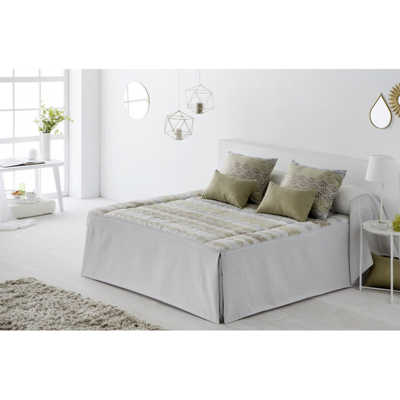 Gillman Polyester No Pattern Bedspread, 150 x 200 cm Bedspread, Green