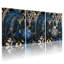 «Plants & Flowers Roses Leaves», ensemble de 3 impressions sur toile-1215781655