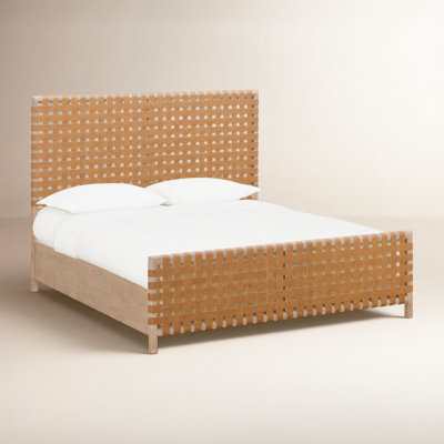 Colleen Genuine Leather Bed