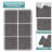 Sorbus Interlocking Foam Floor Tiles, 3/8-inch EVA Floor Mats with Borders, Carpet Gray, 96 Sq Ft-138286845