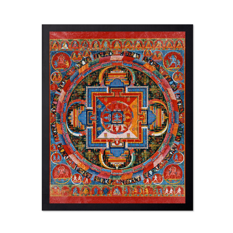 Mandala de Jnanadakini, Cadre noir, Affiche, H 16 po x l 20 po
