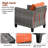 GRST Wicker 7 - Person Patio Conversation Set with Cushions-2115645482