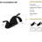 Matt Black 2 Bathroom Sink Faucet, 5.45", , Mid Arc Spout, Stain-, Deck Mounted Center Faucet 2 Handles, Black, Stain ,-124831710