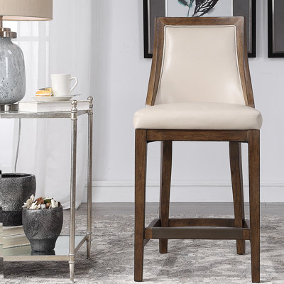 Tabouret de bar 26 po en cuir Morpeth