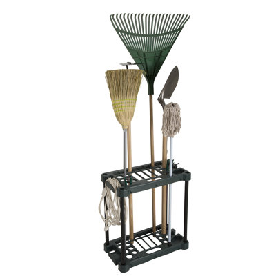 Stalwart Garden Tool Organizer - Utility Rack Holds up to 30-Yard Tools to Maximize Floor Space