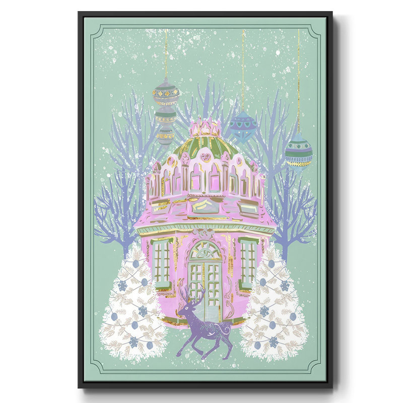 Winter Winter VI, Cadre noir, H 25 po x l 17 po x P 1,5 po