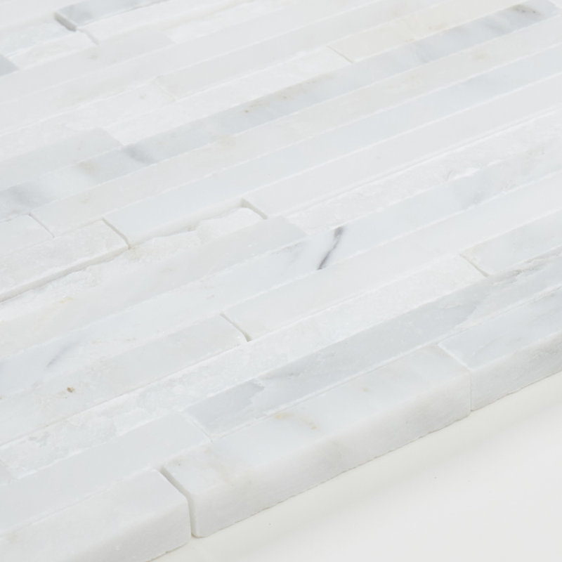 Random Sized Natural Stone Linear Mosaic Wall Tile