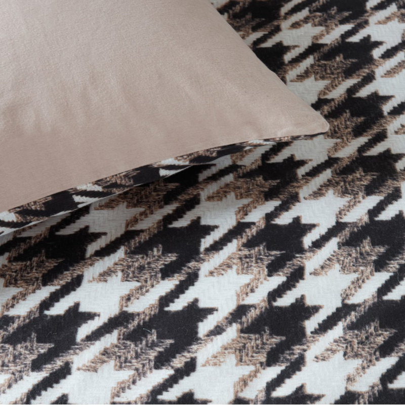 Ensemble de housse de couette réversible en microfibre 3 pièces, Housse de couette grand + 2 taies décoratives