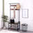 Coat Rack, Hall Tree With Shoe Bench For Entryway, Entryway Bench With Coat Rack, 4-In-1, With 9 Removable Hooks, A Hanging Rod