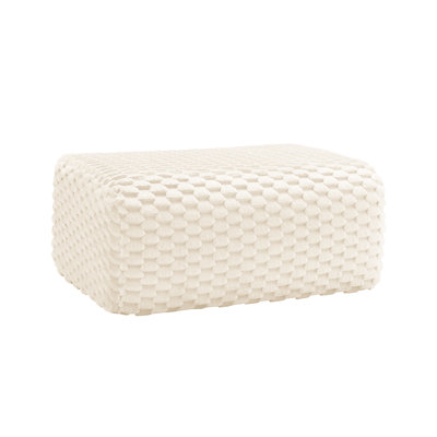 Repose-pieds Flannelette en tissu pour le salon - repose-pieds parfait, siège de rechange et décoration