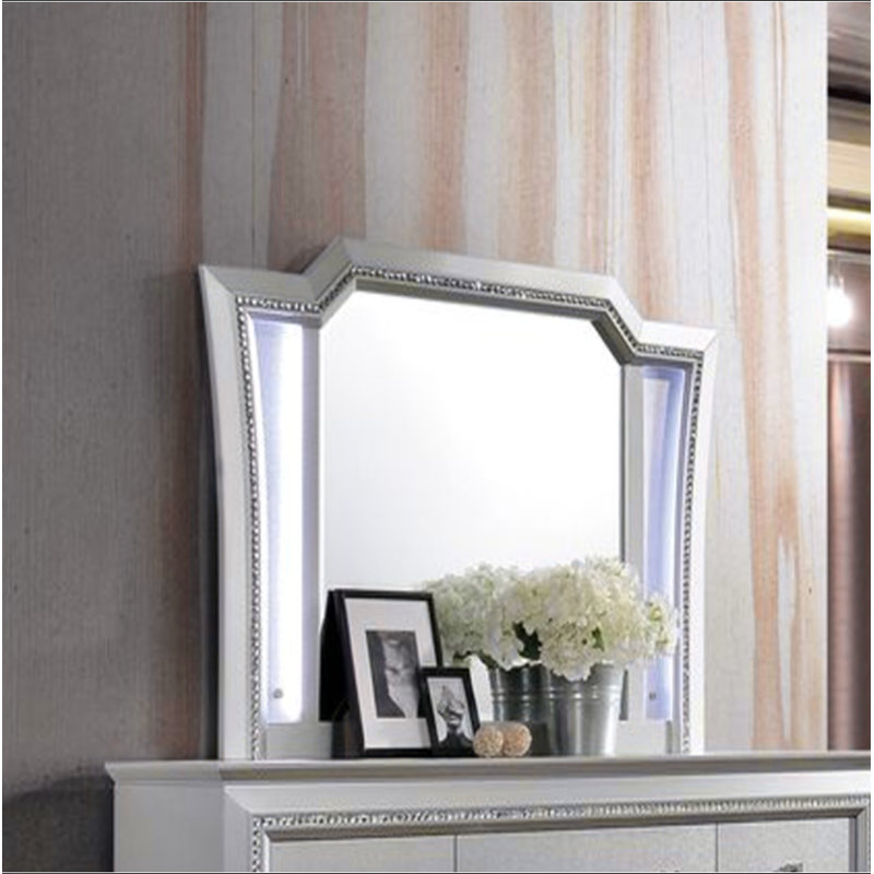 DEL et miroir Kaitlyn avec DEL, Argent argent