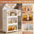Plastic Stackable Storage Bins, Folding Organizer Boxes With Wheels And Magnetic Doors for Home & Office-849146770