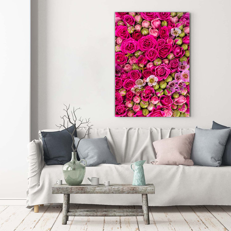 Bouquet Of Flowers - Wrapped Canvas Print