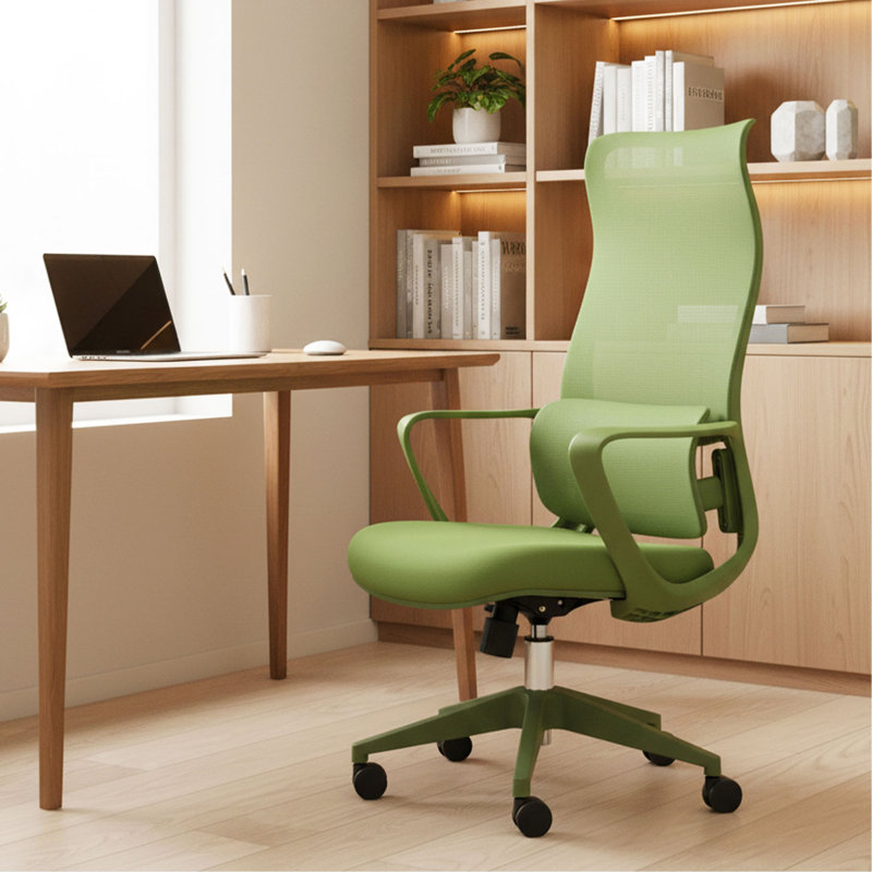 Fauteuil de bureau ergonomique et coloré 350LBS Home Office Mesh, Vert