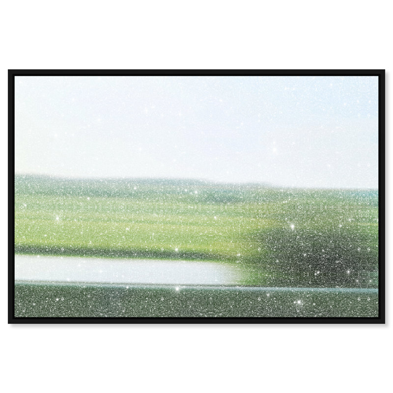 Velocity Meadow I Print by Oliver Gal, 21"H x 31"W, Black Floater Frame