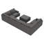 Canapé modulaire surdimensionné en U avec repose-pieds de rangement Anureet-622619445