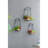 Three Geometric Wall Planters In A , Black Metal And Wood, Ideal For Stylish Interior Arrangement, Sizes: L 9.8X9.8X16.5 M 8.3X8.3X15.4 S 7.1X7.1X13.4 Inches Of 3 Iron Fir Good Decorative Touch,