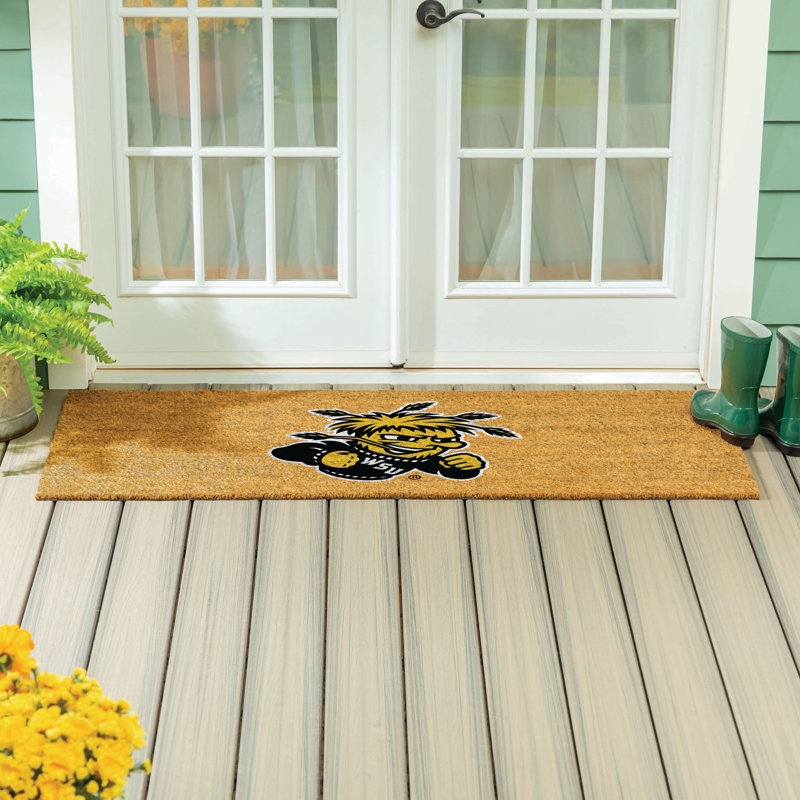 Très grand tapis couleur coco Wichita State University, 60 po x 24 po