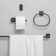 GlideRite Avalon Collection 4-Piece Bathroom Hardware Set - 9024-KIT-SQ