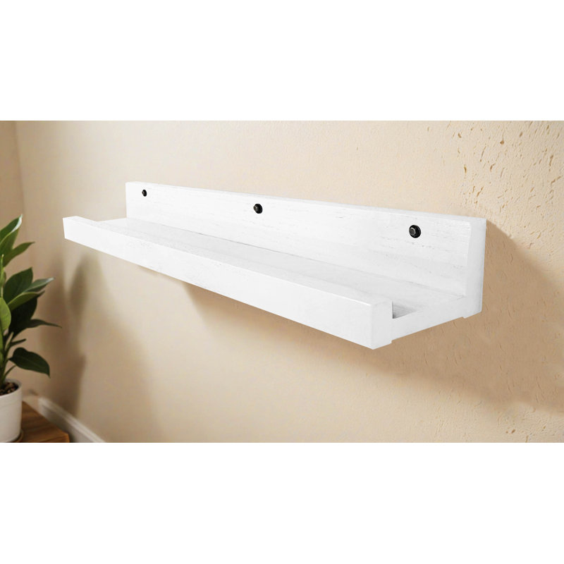 Rayne Large Solid Oak 3 Piece Lipped Shelves, 42x6x5