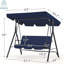 3 Person Porch Swing with Canopy-960066374
