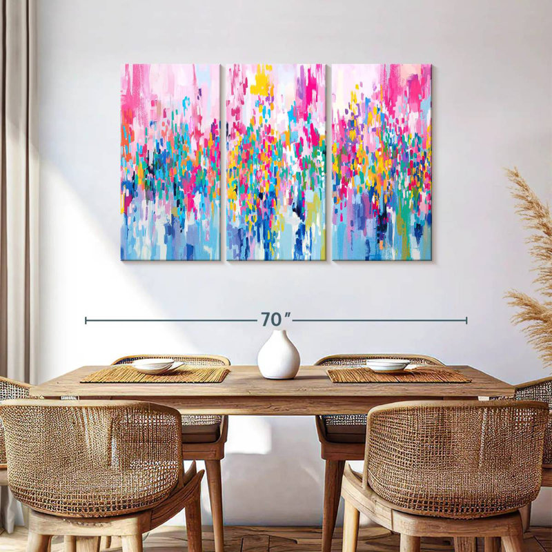 Avery Abstract Vibrant Mix III, 36" H x 57" W