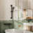 Bathroom Faucet Set With Round Handheld Shower-120233236