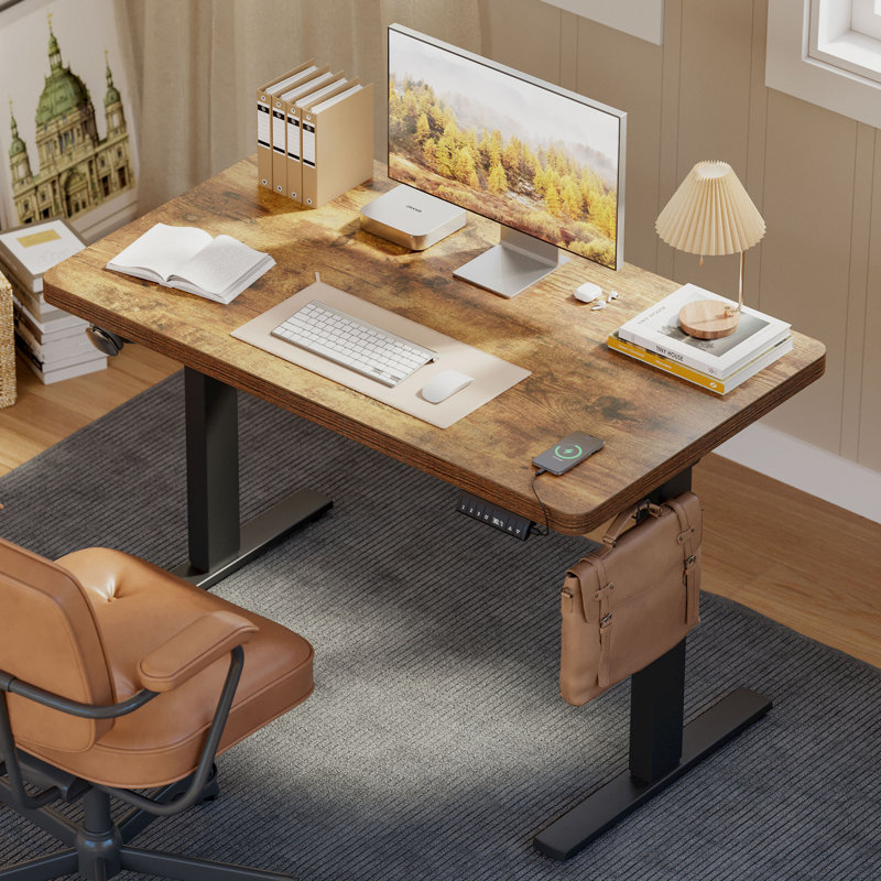 Bureau pour travailler debout 48 po, L 48 po x P 24 po, Rustic Brown/Black