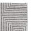 Tapis Seni, motif géométrique tissé à la machine, ivoire noir-99376437