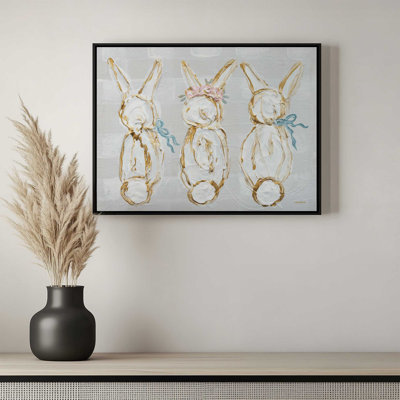 «Bunny Trio» par Mackenzie Kissell, reproduction d'art
