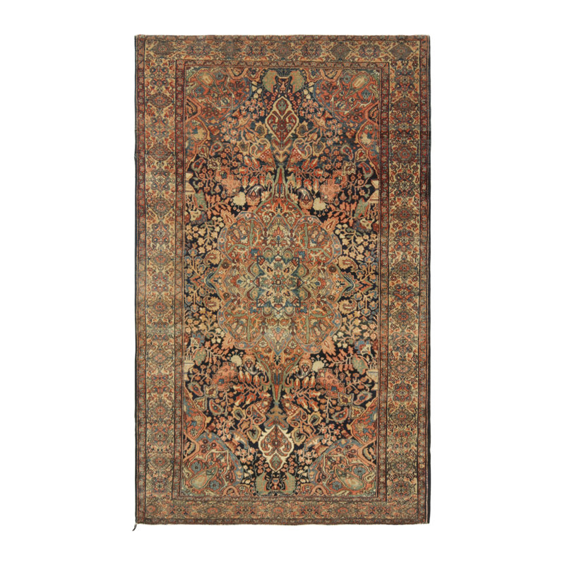 Antique One-of-a-Kind 4'2X6'10 Hand Knotted Area Rug