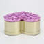 Boîte en résine en forme de cœur avec couvercle rose mauve et base champagne doré pour boîte décorative et cadeau
Rangement et porte-bijoux