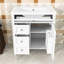 Meuble-lavabo simple autoportant en bois moderne avec rangement spacieux et lavabo en céramique-1883941690