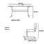 Combinaison de table et chaises de salle à manger rétro-106973878