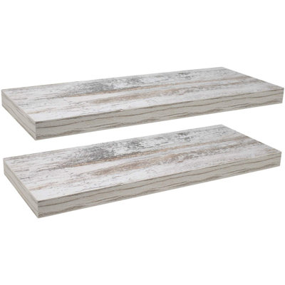 Sorbus 24" Floating Shelves with Invisible Mounting Set of 2