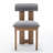 Abentego Solid Wood Fabric Dining Chair-57630886