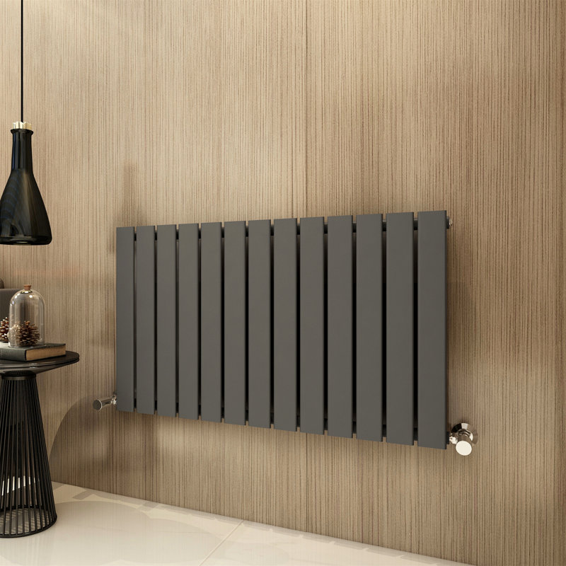 Aarvik Designer Radiator, Grey, 600cm H x 884cm W