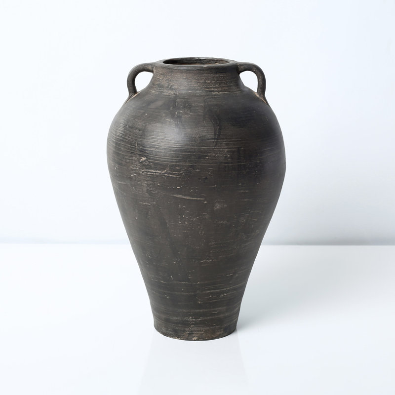 Brenette Clay Table Vase, 13.8" H x 9" W x 9" D