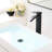 Modern Black Bathroom Faucet - Handle And To Tarnishing For Basins Deck-Mounted With Ceramic Filler Easy Install-128772637