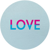 Love 16'' Vinyl Placemat